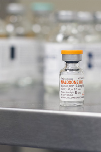 A vial of Naloxone