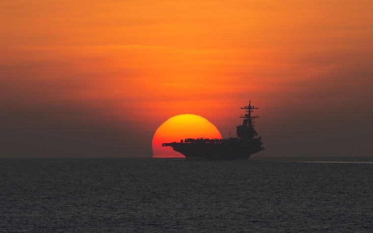 The USS Princeton engaged in strait transit exercises last month in the Pacific.