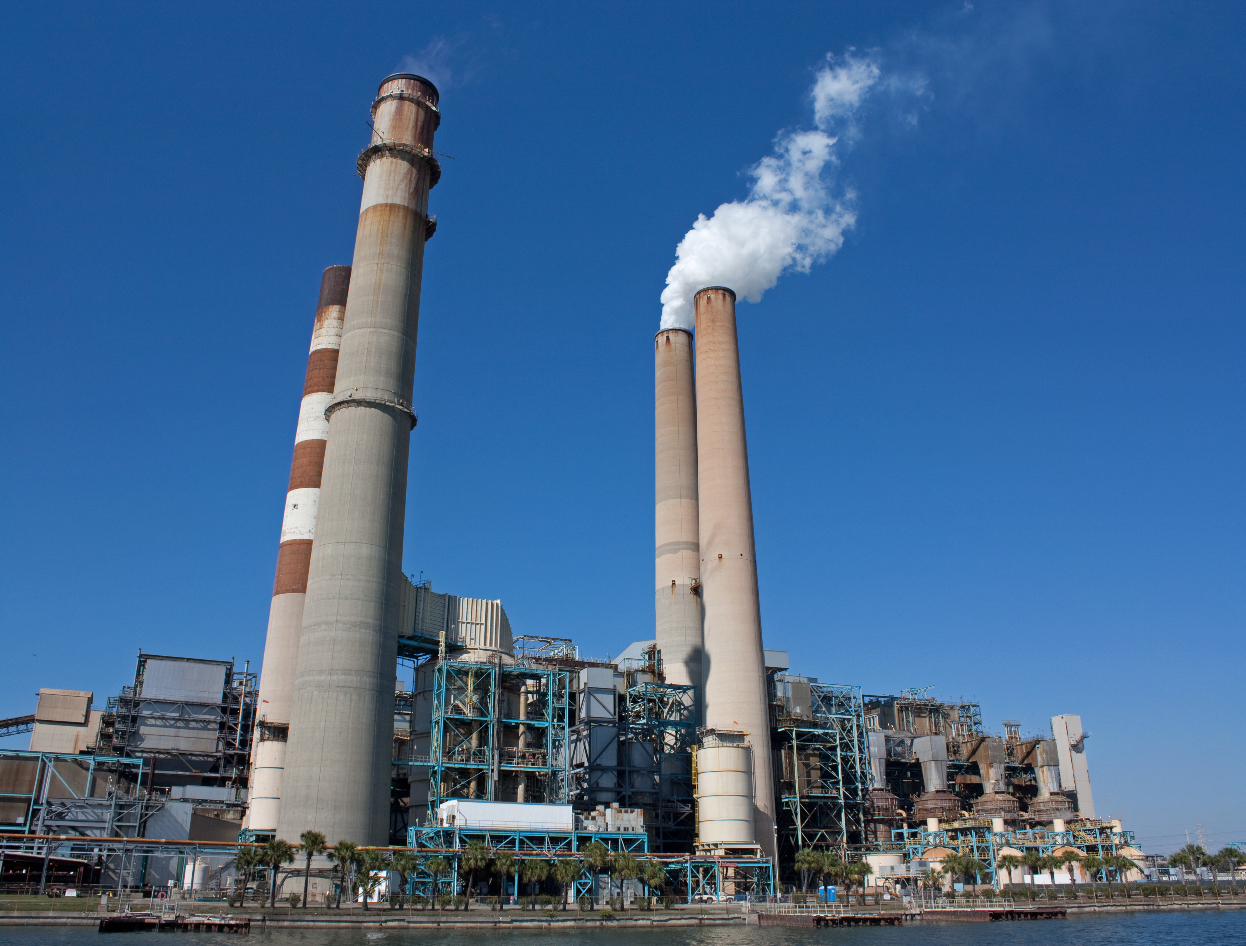 A fossil fuel power station in Apollo Beach, Florida.