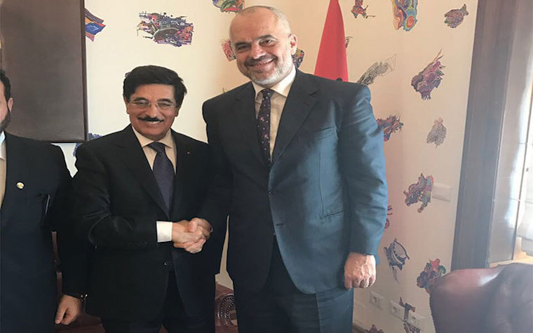 UNESCO director-general candidate from Qatar meets with Albanian prime minister