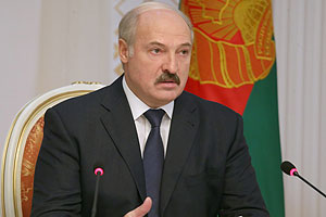 Belarus President Alexander Lukashenko told business executives this week that economic stability is the nation's top priority.