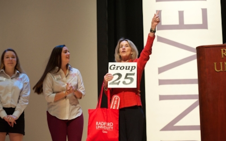 Quest staff took time to honor school president Penelope Kyle for her 11 years of service.