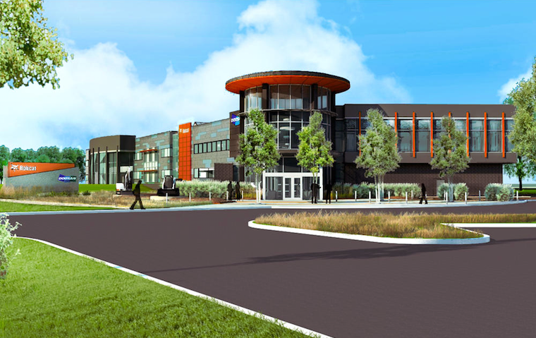 An artist's rendering of Doosan's expanded headquarters