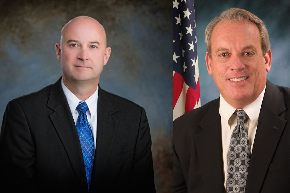 Steve Webb, left, and Dale Fowler