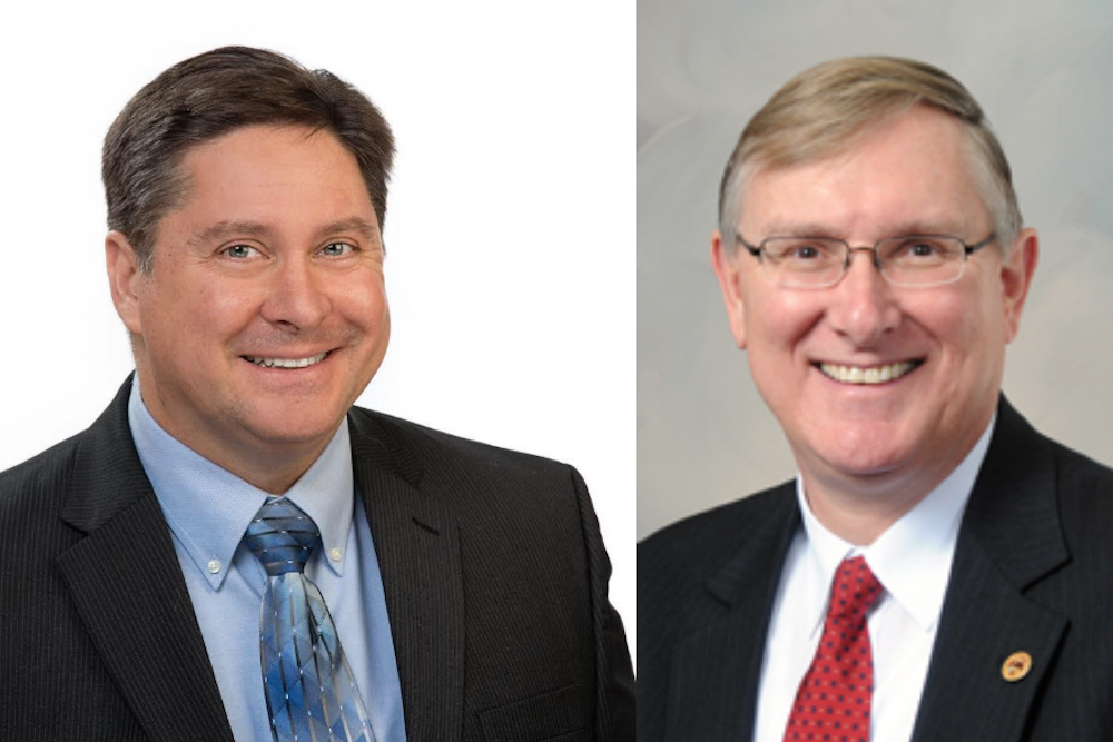 David Simpson, left, and Brian Stewart
