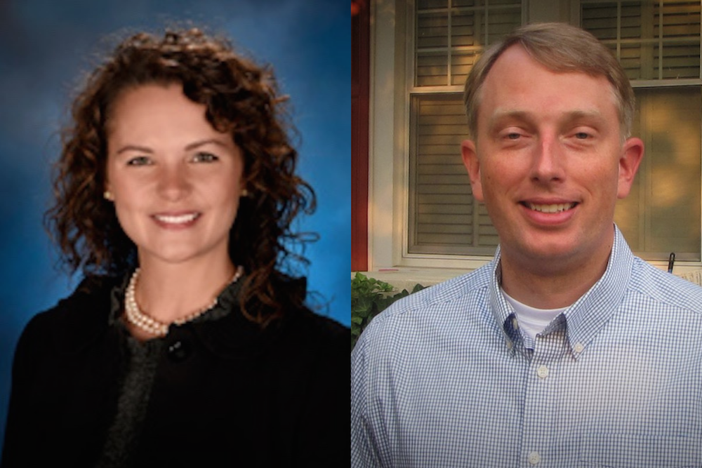 Natalie Phelps Finnie, left, and Patrick Windhorst