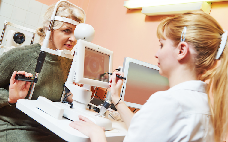 A typical diabetic-retinopathy screening