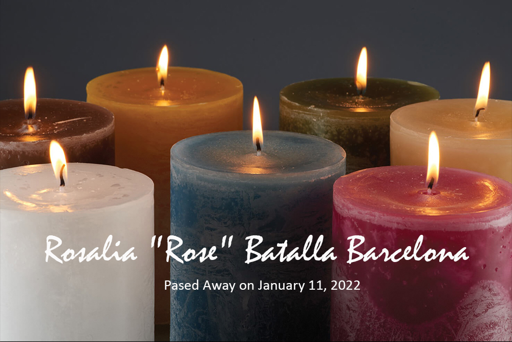 Rosalia "Rose" Batalla Barcelona of Hilo, Hawaii 2022 Obituary