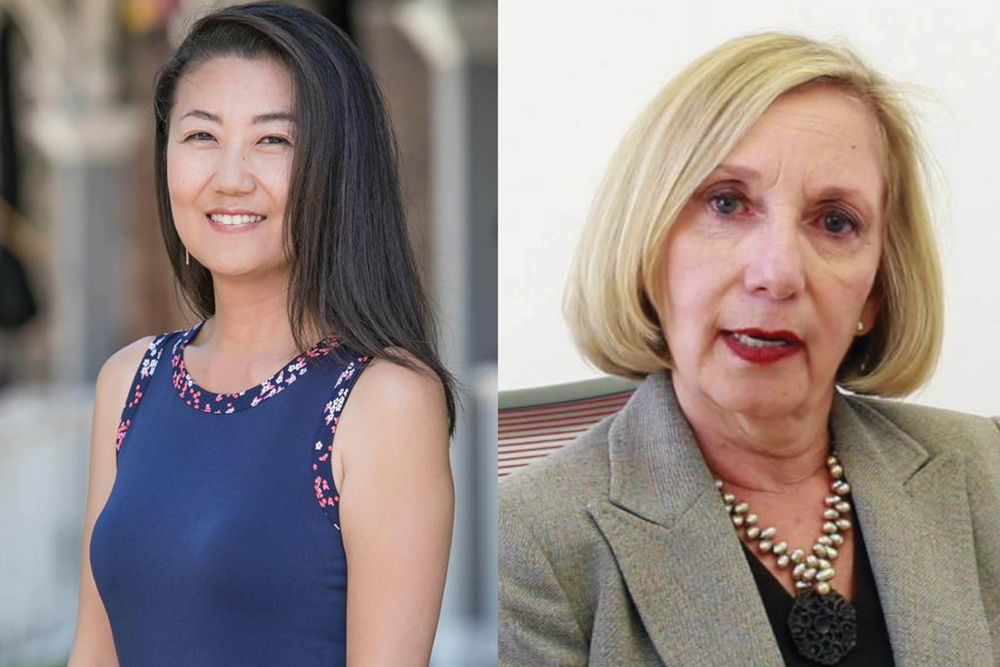 Julie Cho, left, and Robyn Gabel