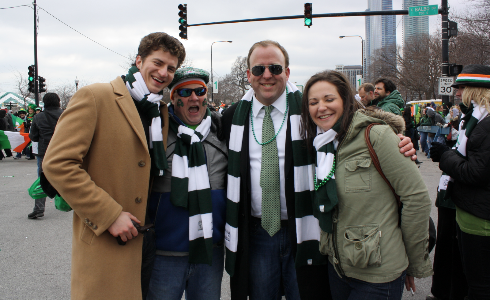 Chicago Alderman Brendan Reilly (second from right) has used his campaign account nearly 200 times to pay tabs at his favorite River North bar.