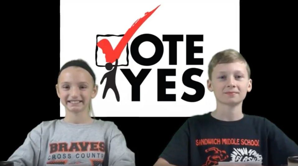 Sandwich District 430 Administrators created videos featuring students lobbying taxpayers to back their tax hike referendum.