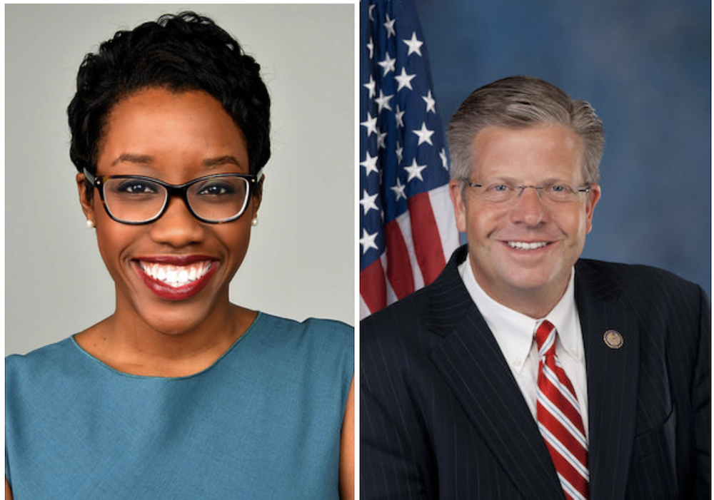 Lauren Underwood, left, and Randy Hultgren