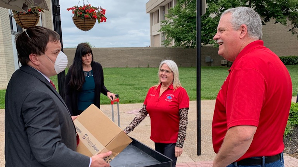 Missouri secretary of state jay aschcroft delivers face masks 1200x675