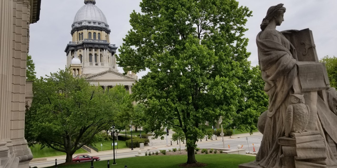 Illinois capitol from supreme court