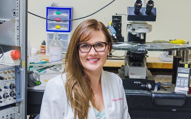 Erica Underwood, an applied cognition and neuroscience doctoral student, noticed that after three months of the high-fat diet, the rats suffered both physiological and behavioral impairment.