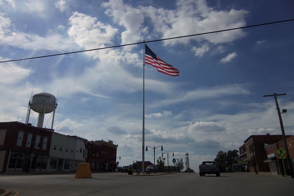 The historic district in Griggsville, a city in which residents are projected to experience a $371,527 tax increase this year.
