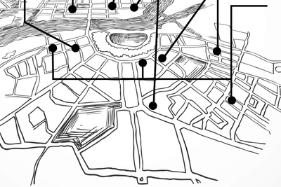 Medium shutterstock district map abstract