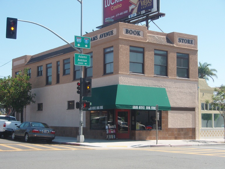 The Adams Avenue Bookstore is at 3502 Adams Ave.