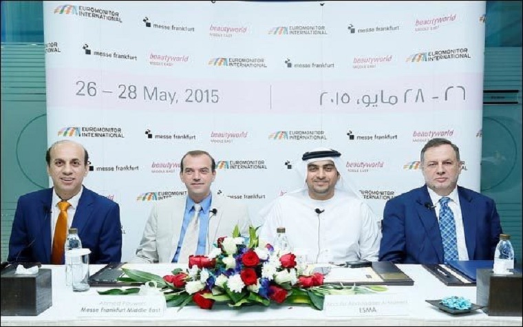 Officials at a recent press conference announce the 20th anniversary edition of Beautyworld Middle East, which took place recently in Dubai.