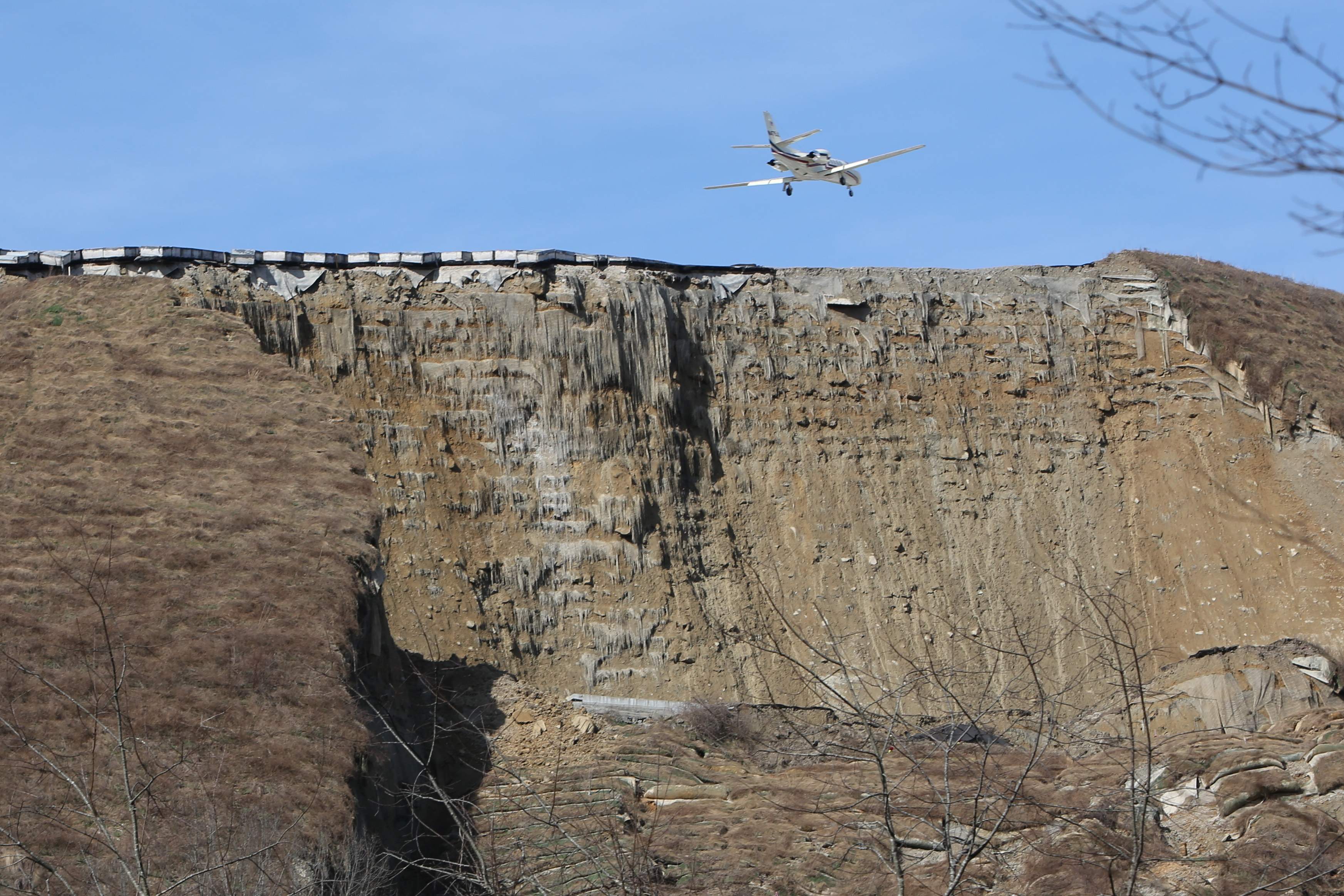 Couple files suit over Yeager Airport landslide West Virginia Record