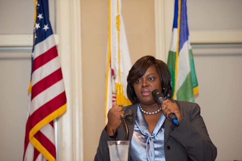 Alyssia Benford is seeking a House seat in the 98th District. She recently objected to a robocall calling her a 'Trump-loving Republican.'