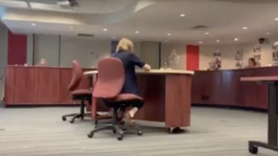 Screenshot from CCSD15 board meeting.