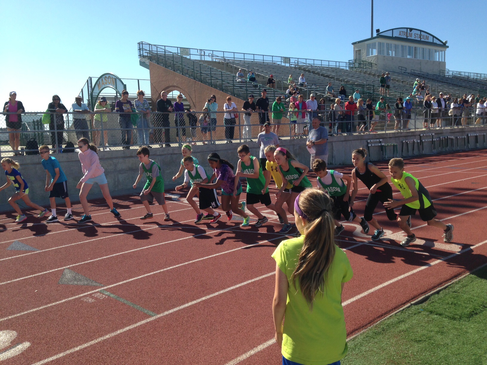 Almost 100 participants competed at Hershey's National Track and Field program local qualifier at Mason High School track on June 14.