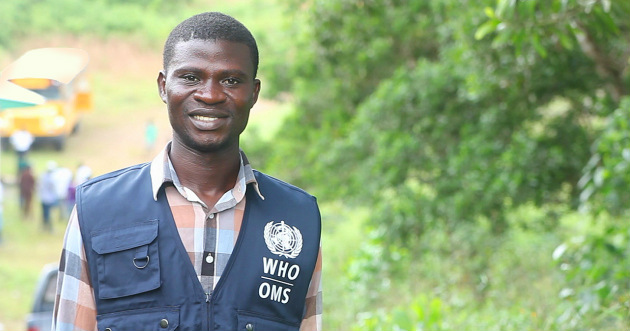 Liberian health care worker Austin Jallah contracted the Ebola virus after he gave medication to a person he didn't know had the virus.
