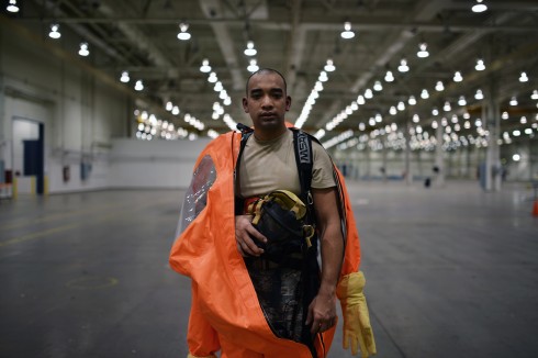 New York Air National Guard Airman First Class Bryan Chang is participating in a two-week CBRN training exercise in Perry, Georgia.