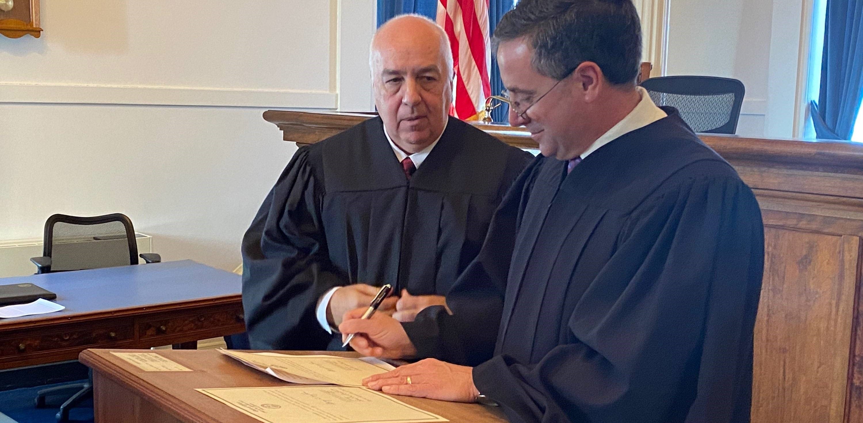 Vaughan sworn in at Fifth District; Vacancies announced with Bleyer retirement, Boie election - Vimarsana News