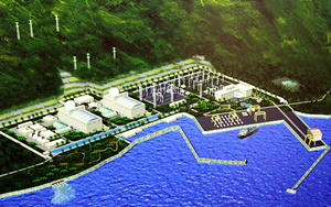 A rendering of a proposed nuclear plant in Vietnam.