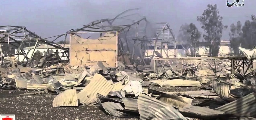 An earlier explosion in Mosul
