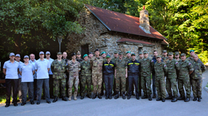 Participants at a NATO live agent training course in Vyškov, Czech Republic
