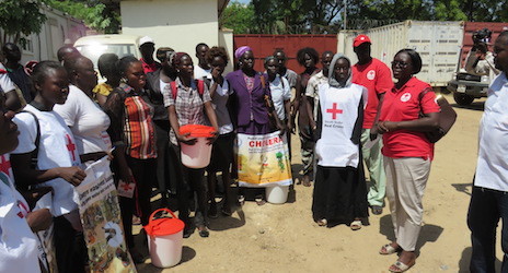 Red Cross volunteers fight cholera in South Sudan.