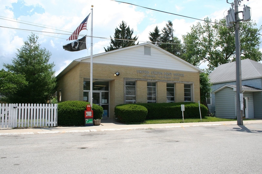 Atwood Post office, a city where residents are projected to experience a $384,093 tax increase.