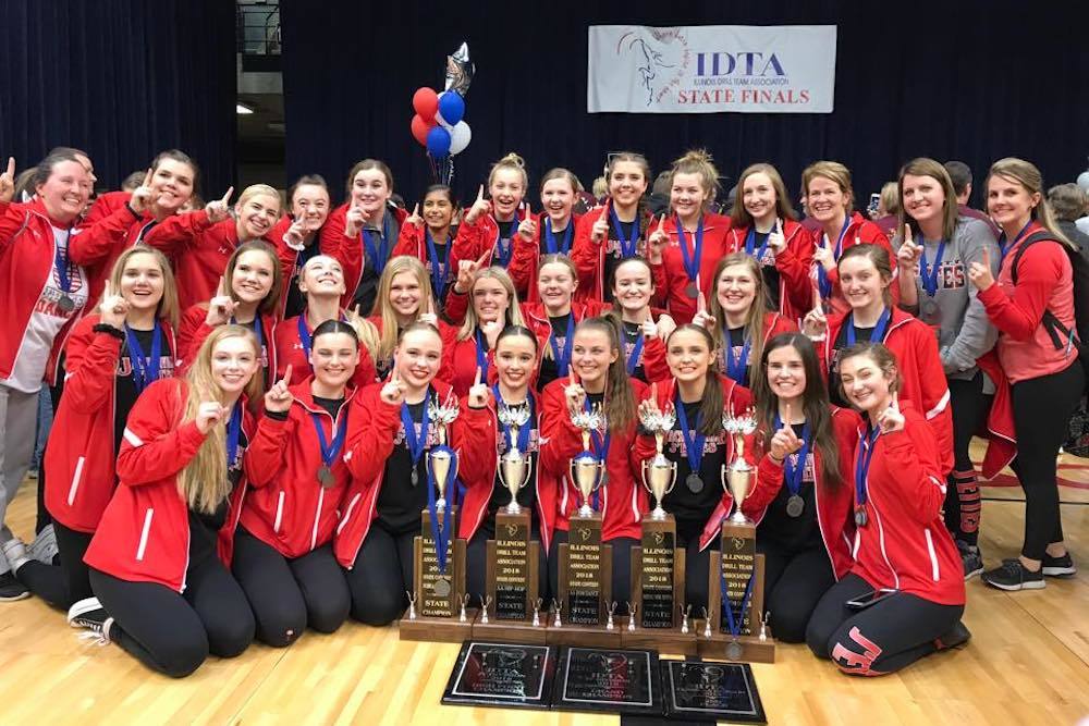 The Jacksonville High School J'ettes dance team