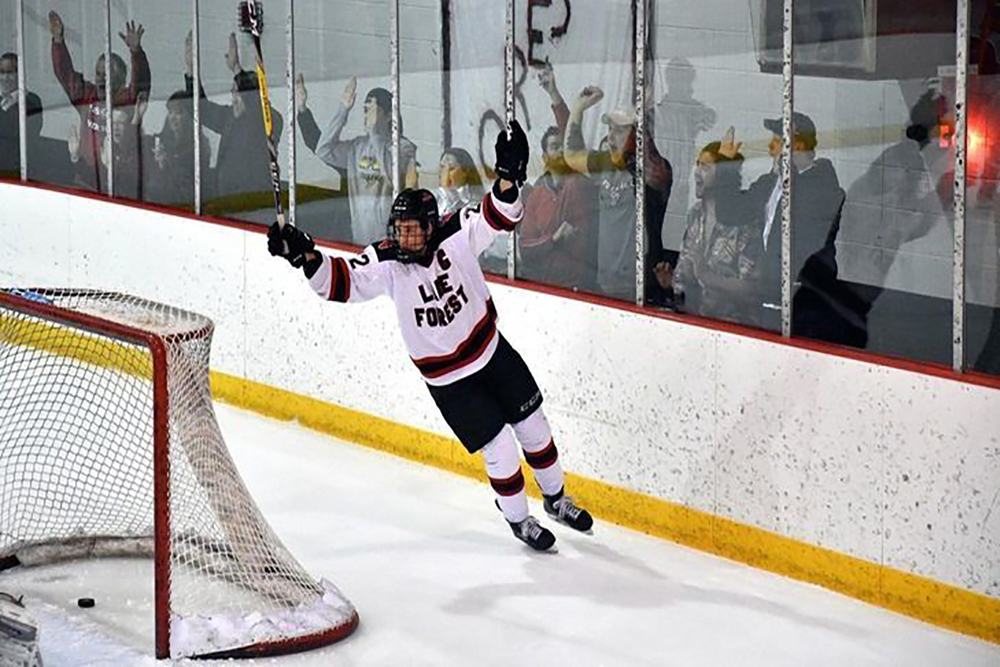 The Lake Forest men's hockey team started the season with a 6-3 record.
