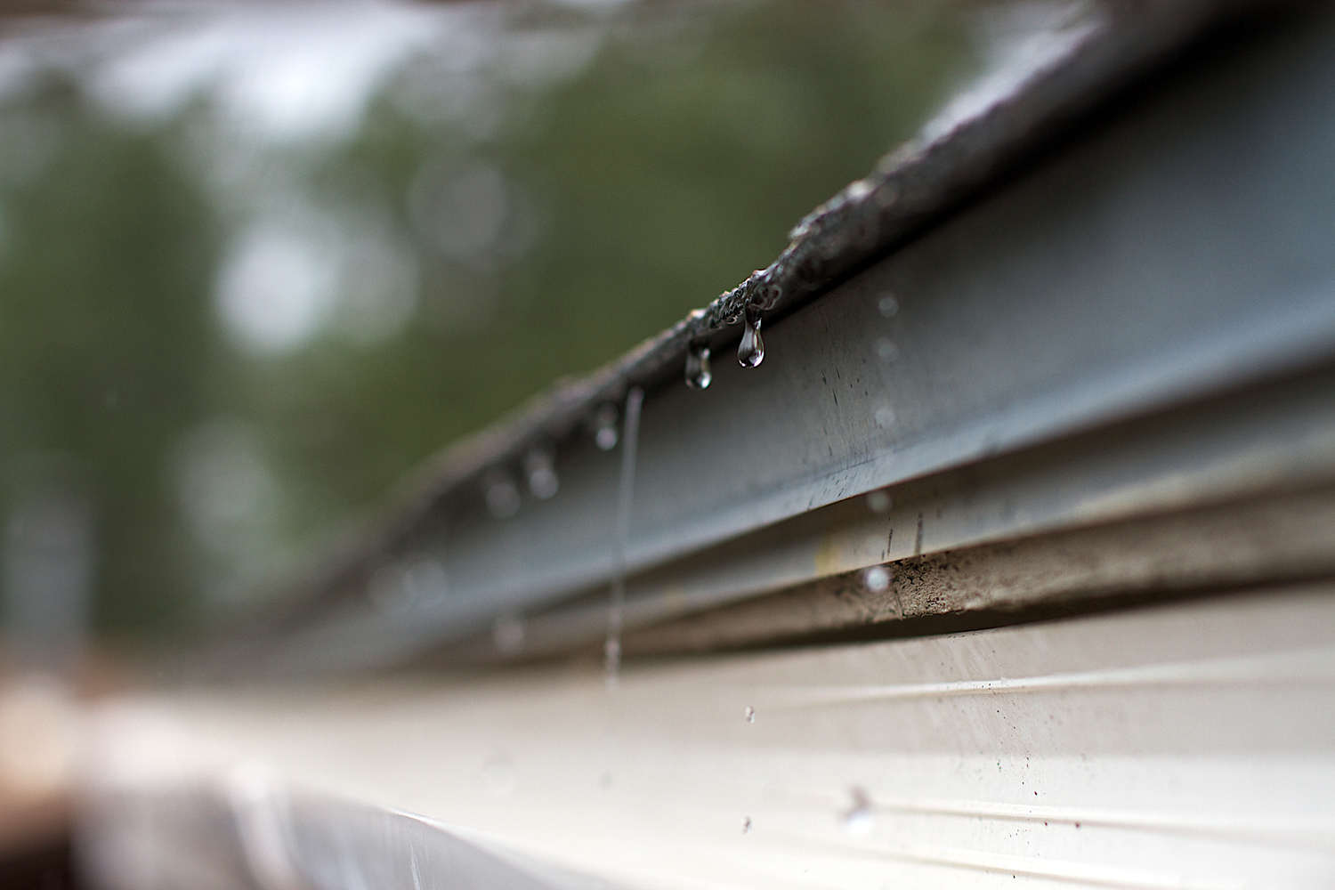 At this time of the year, rain gutters are getting a steady workout.