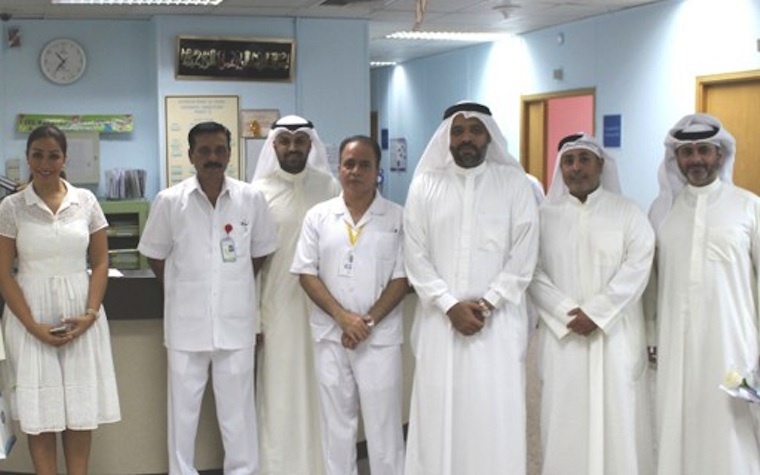 Equate representatives visit Kuwait Cancer Control Center.
