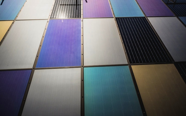 Colored solar panels from Emirates Insolaire