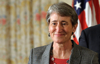 Secretary of the Interior Sally Jewell outlined the Obama administration's energy-policy agenda for the next two years.