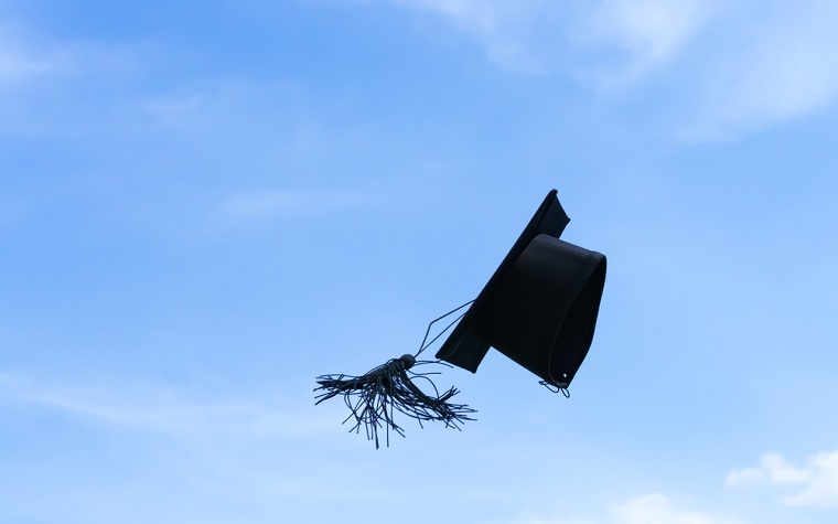 Shepard gave the commencement speech at Butler's winter graduation.
