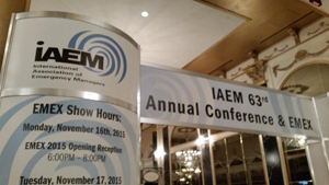 Robinson sworn in as IAEM-USA president.