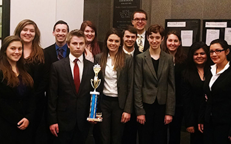 North Central College has advanced to the opening round championship series of the American Mock Trial Association.