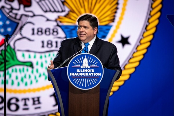 Illinois Gov. J.B. Pritzker at his inauguration earlier this month