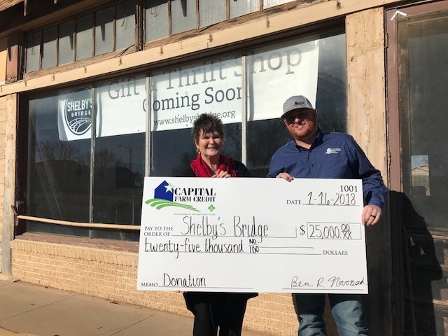 muleshoe journal capital farm credit donates 25 000 to shelby s
