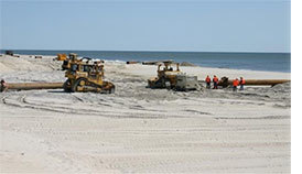 New Jersey and the Army Corps of Engineers have resumed work on Long Beach Island storm-protection projects.