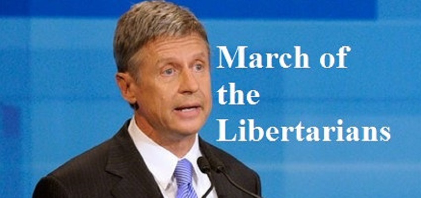 Libertarian candidate Gary Johnson