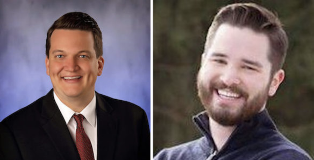 Andrew Chesney, left, and Nicholas Hyde