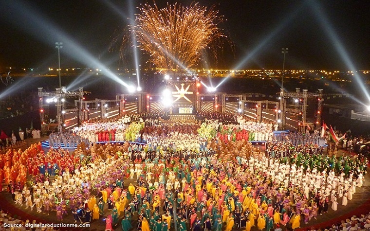 A scene from the 2014 Salalah Khareef Festival.